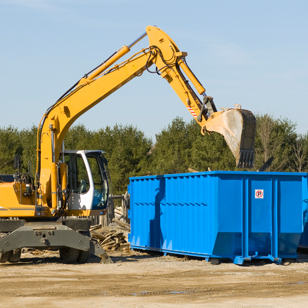 are there any restrictions on where a residential dumpster can be placed in Lake Shore